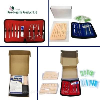 Medical Student Training Suture Pad with Surgical Tool Suture Practice Kit