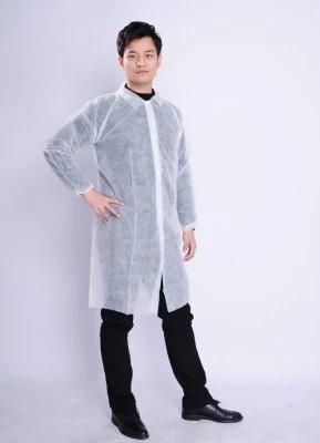 Disposable Polypropylene Non Woven Protective Lab Coat