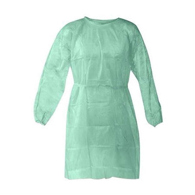 Disposable PP PE SMS Protective Safety Isolation Gown Knitted/Elastic Cuff Safety Clothing for Lab and Hospital