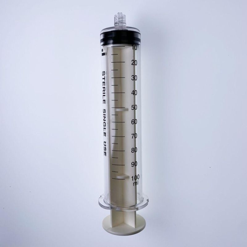 Wego Brand Factory Price 100ml Angiographic Syringe Medical Disposable High Pressure CT Injector Syringe