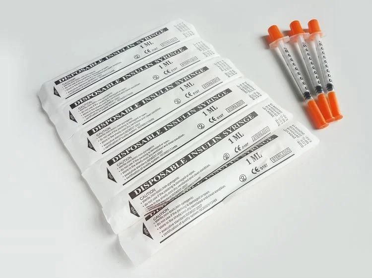 CE ISO Approved Medical Sterile Insulin Syringe for Diabetes
