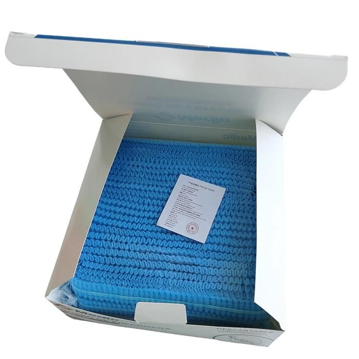 Elastic Cleanroom Healthcare Non-Woven Hygiene 21′′ Polypropylene Breathable Nursing Disposable Head Cap