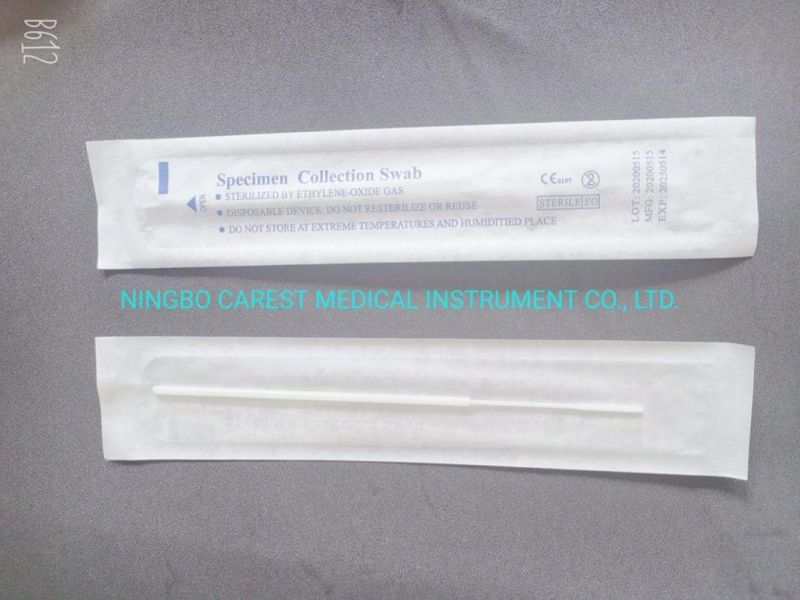 Medical Approved Disposable Individual Flocked Sampling Swab