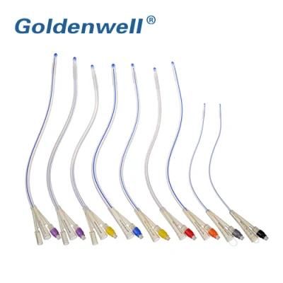 High Quality High Biocompatibility for Long Term Use Silicone Foley Catheter