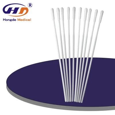 HD5 Medium Amies Wooden Dacron Transport Sample Sterile Flocked Cotton Swab Test Sticks