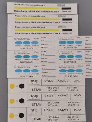 Medical Steam Sterilization Indicator Card for Class 4/5/6