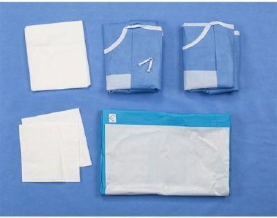 OEM Medical Disposable Sterile Surgical Operation Drape Packs with Surgical Gown