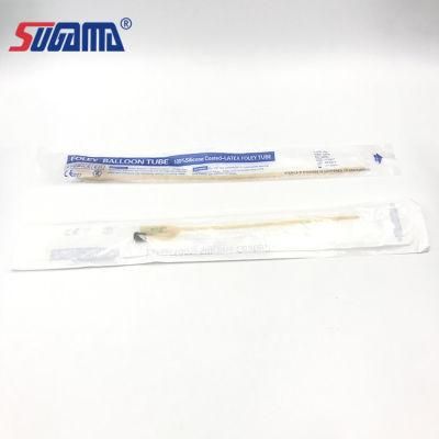 China Manufacturers Different Size Double Triple Lumen Light Blue 2 3 Way 4-Way Pure Silicon Balloon Silicone Foley Catheter