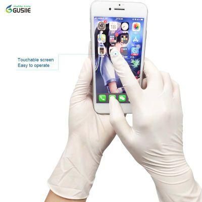 Natural Latex Environment-Friendly Degradable Latex Gloves Medical Examination Latex White Gloves