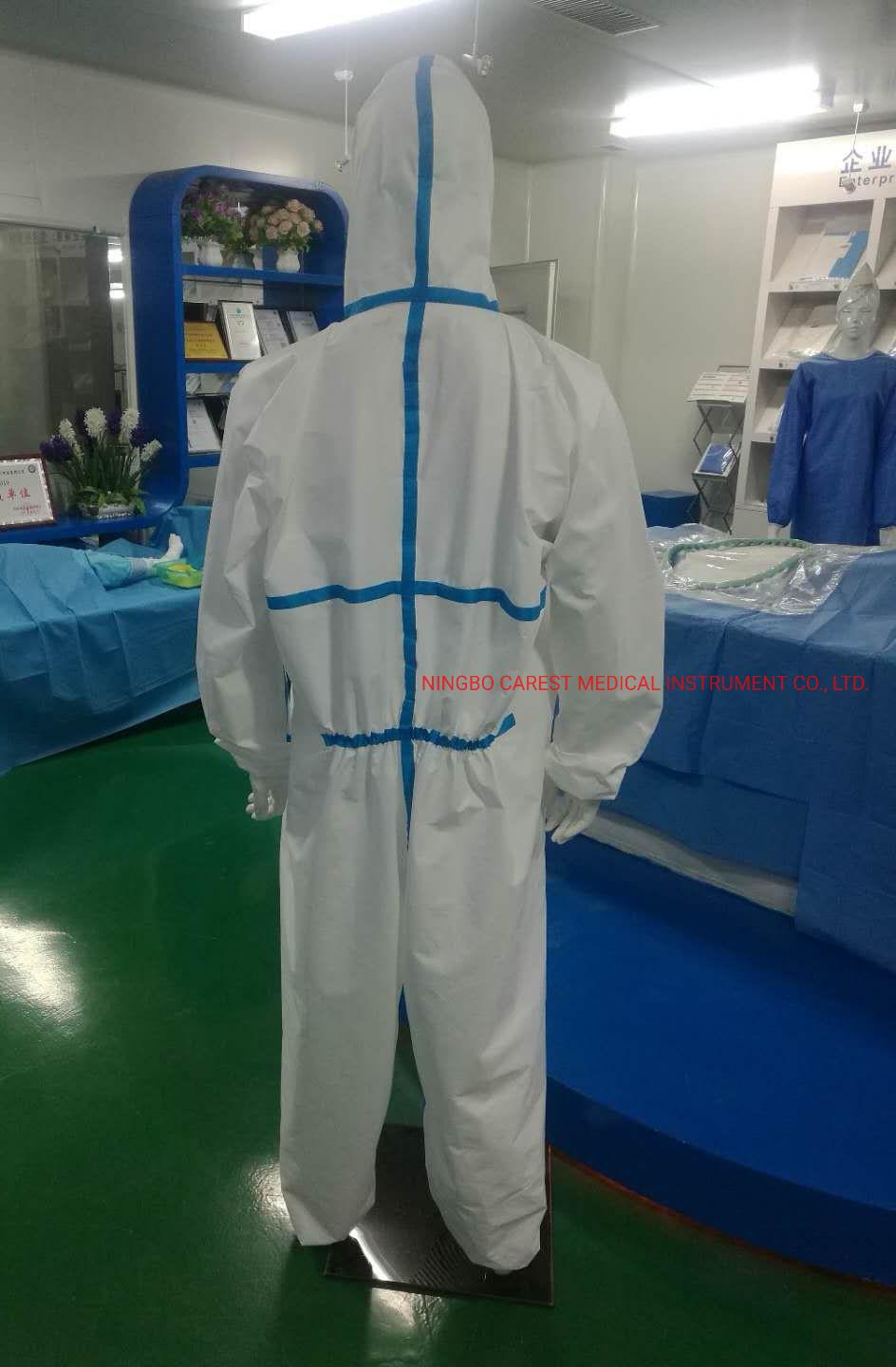 Disposable Protection Chemical Protective Microporous Non-Woven Coverall