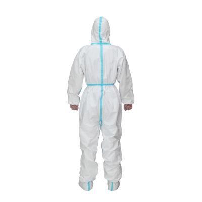 Factory Supply Clothing PPE Isolation Gown Anti Virus Protective Suit Disposable Coverall