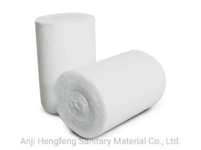 Medical Disposable 100% Cotton Fabircut Edge Gauze Roll X-ray Detectable or Not with Ce/FDA