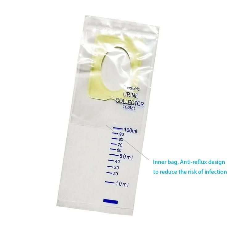 Disposable Pediatric Portable Urine Collection Bag in Sterilization