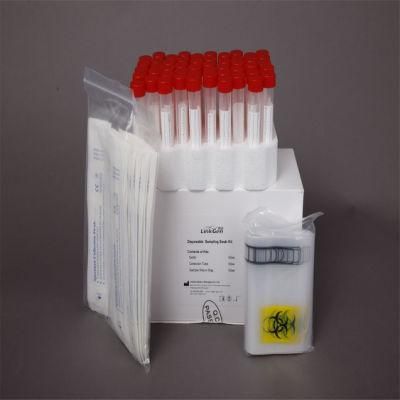 Disposable Virus Collection Kit Nasal Throat Swab Sample Collection Tube with 3ml Preservation Solution Medium Tube