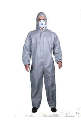 Microporous Grey Protective Disposable Tyvek Hazmat Suit