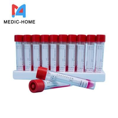 Medical Saliva Sputum Specimen Sterile Sample Extraction Collection Swab Plastic Tube Kit