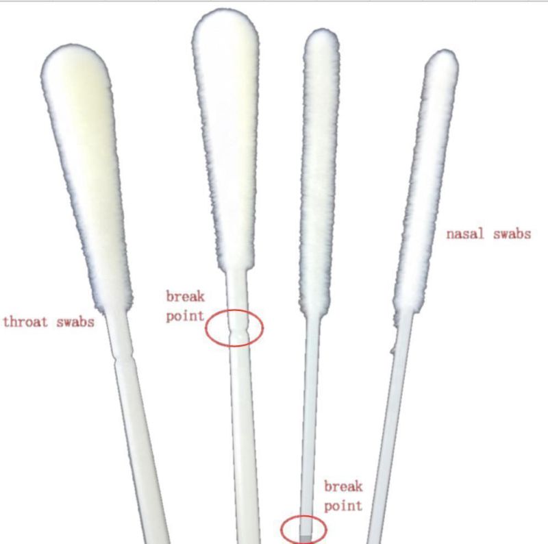 Disposable Sample Collection Test Kit with Flocked Nasopharyngeal Swab