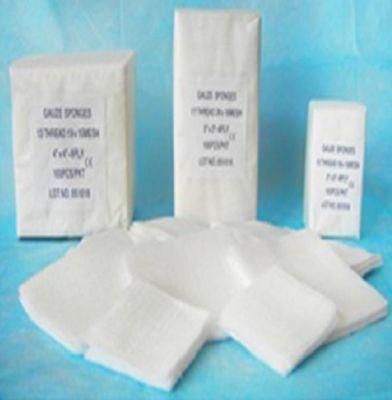 Gauze Swab Sterile and Non Sterile Gauze Sponge Cotton Roll Gauze Pad with or Without X-ray Cotton Gauze