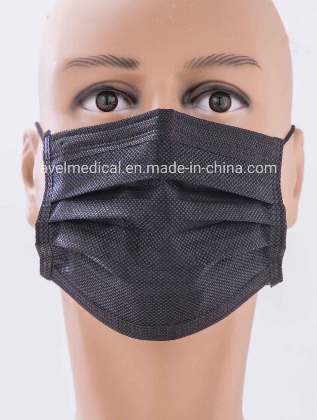 Protective Surgical Non-Woven Disposable Medical Face Mask with 3 Fly