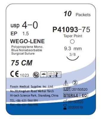 High Quality Polypropylene Sutures with Small Needle