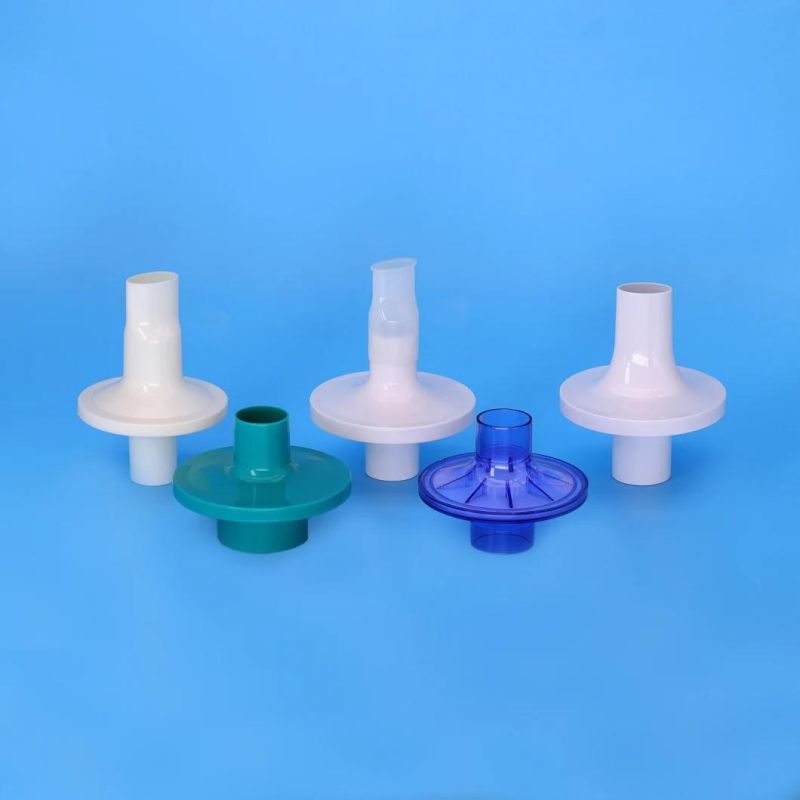 Green Spirometer Filter with Mouthpiece