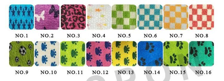 5cm*4.5m, 95% Nonwoven Hot Sale Colored Elastic Bandage