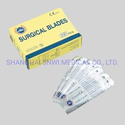 Medical Disposable Sterile Carbon Stainless Steel Surgical Scalpel Blade