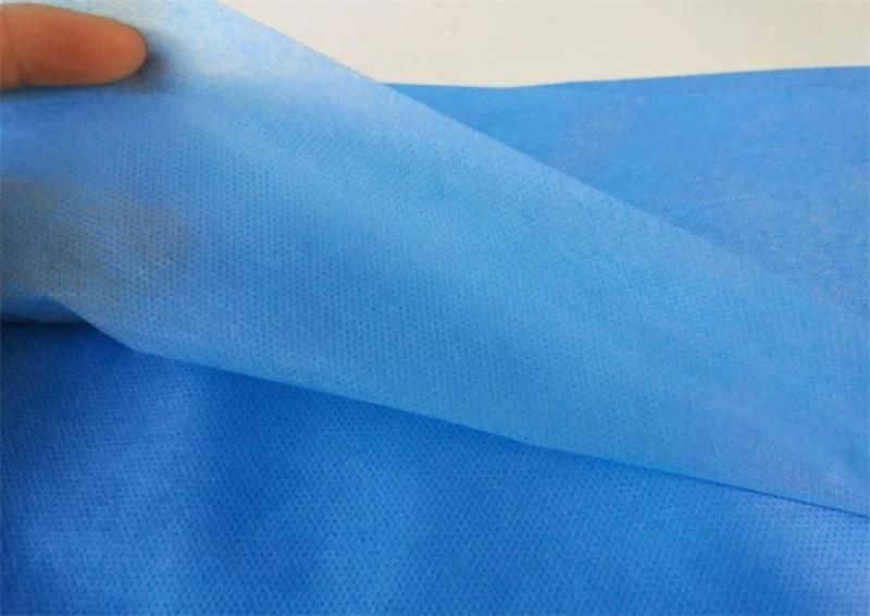 Professional Disposable PP+PE 60~65g PE Film Composite 100%PP Spunbond Laminated Coverall Bed Sheet