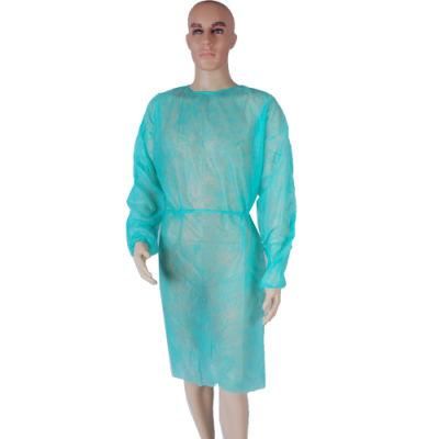 Isolation Gowns Sterile Disposable Blue PP PE Material Waterproof Gown