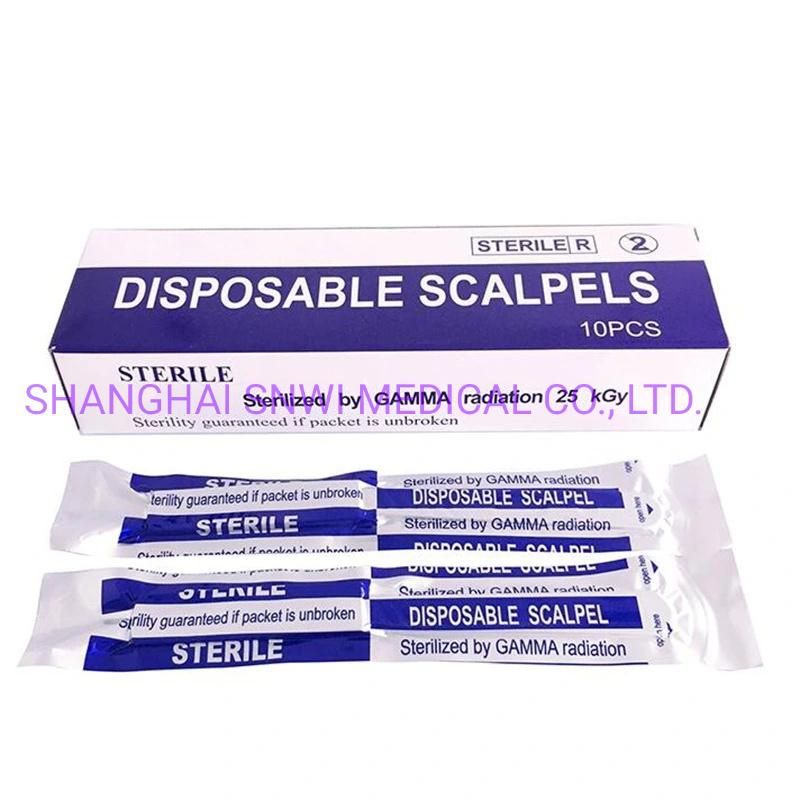 China Manufacturer Stainless Steel Disposable Scalpel
