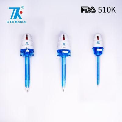 Gtk Bladed Trocar Laparoscopic Disaposable Trocar FDA 510K Cleared Top 3 China Factory Manufacturer
