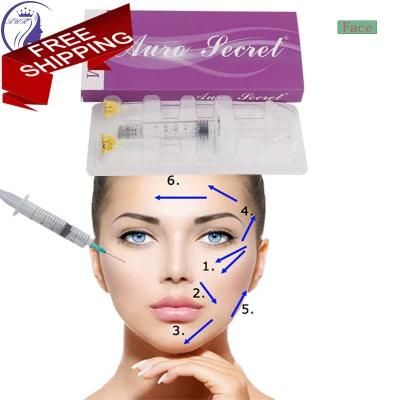 Safe Pure Hyaluronic Acid Temporary Volume Fillers Injection Cosmetic Cannula for Face