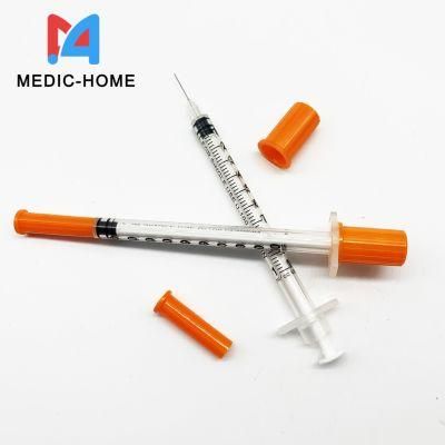 Disposable Medical Insulin Syringe with Various Size U100 U50 U40 U30 CE ISO Approval