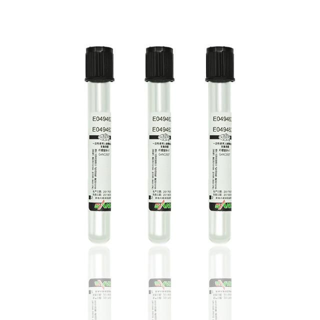 Disposable Black Cap 3.8% Sodium Citrate ESR Vacuum Blood Collection Tube