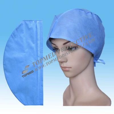 Nonwoven Disposable Surgeon Cap, Hygienic Surgeon Cap Tie-on