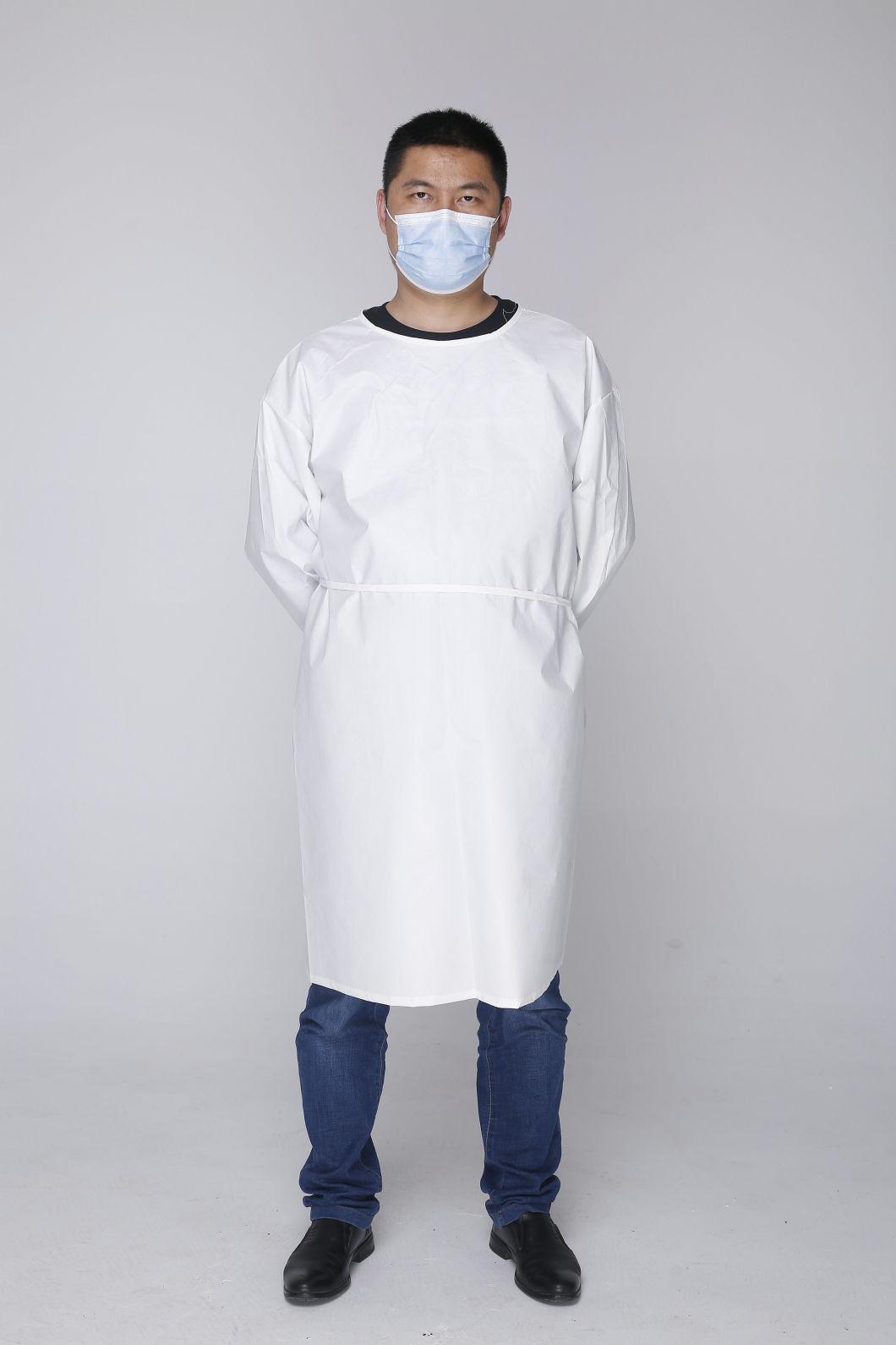 50GSM SMS Level 2 Disposable Isolation Gown for Personal Protection