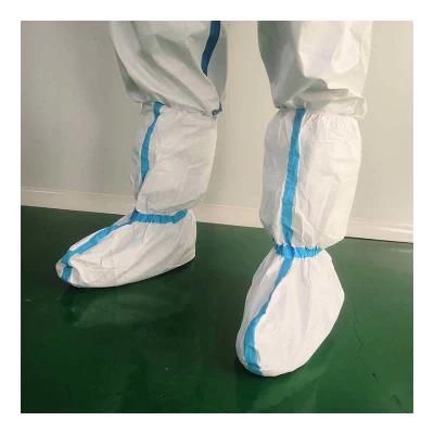Nonwoven Lamianted Booties Shoe Cover for Foot Protection Disposable Medical Supplies