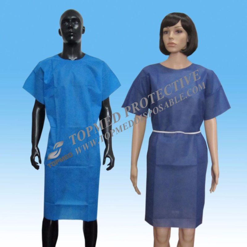 Other Medical Consumables Disposable Non-Woven PP/SMS Patient Gown Health Care Patient Robe