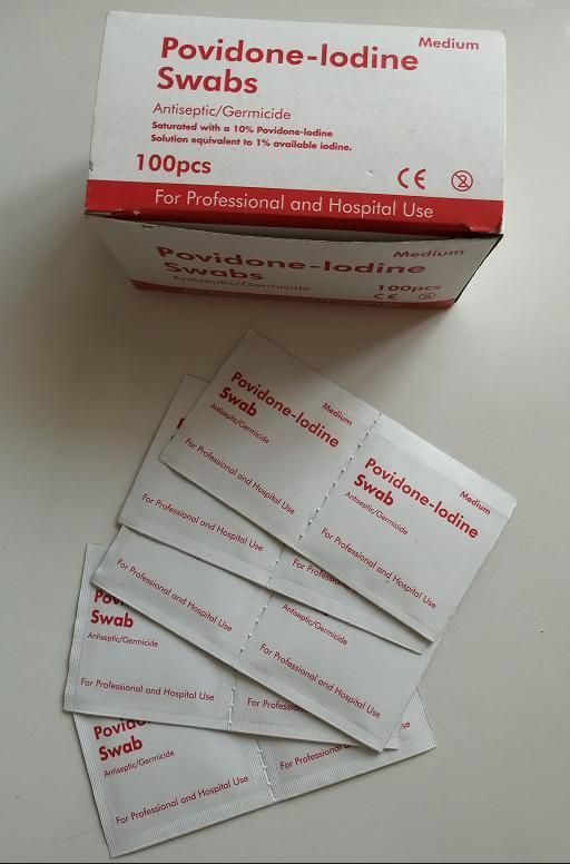 Manufacturer Antispeti/Germicide Povidone-Iodine Prep Pad, Sterile Povidone Iodine Swab Povidone Iodine Swab Satured with a 10% Povidine-Iodine