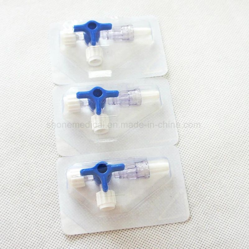 Sterile Medical Disposable Three-Port Valve ISO Approved