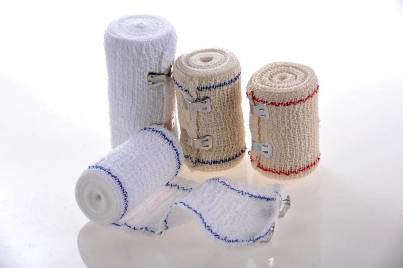 Disposable Medical Cotton Spandex PBT Elastic Crepe Bandage