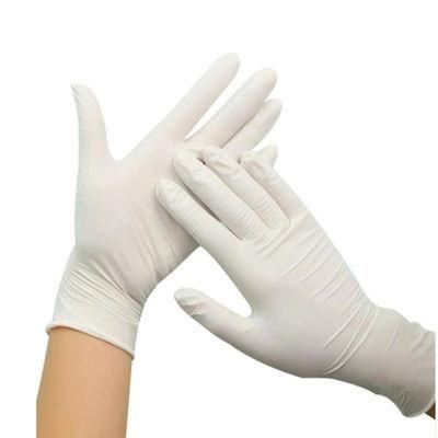 Disposable Nitrile Examination White Safety Waterproof Protective Gloves