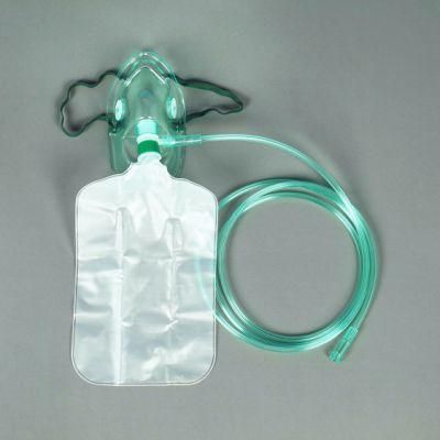 Disposable Oxygen Inhaler Face Mask with Reservoir Bag Medical Equipment