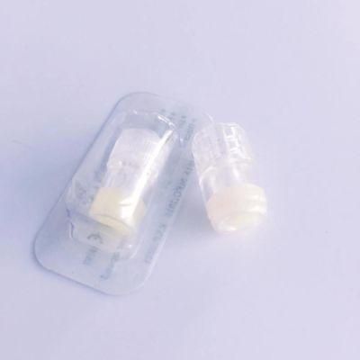 Disposal Sterile Medical Yellow Transparent Heparin Cap with Luer Lock Connector CE &amp; ISO Certificate