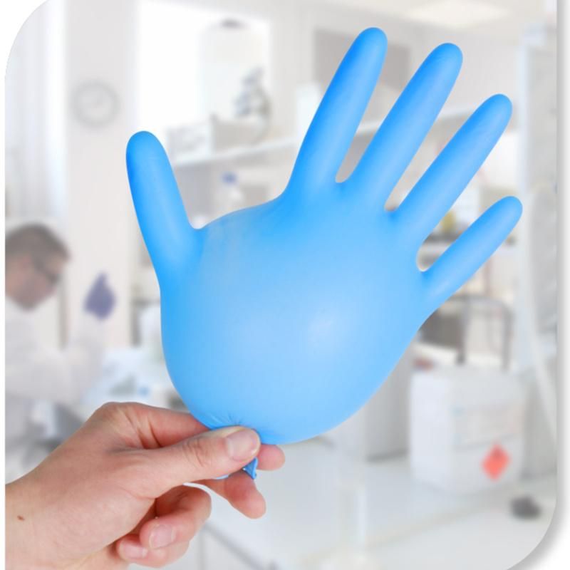 Customizable Disposable Multifunctional Medical Blue Nitrile Powder Free CE/ FDA 510K Serial Examination Hand Gloves Nitrile Exam Gloves