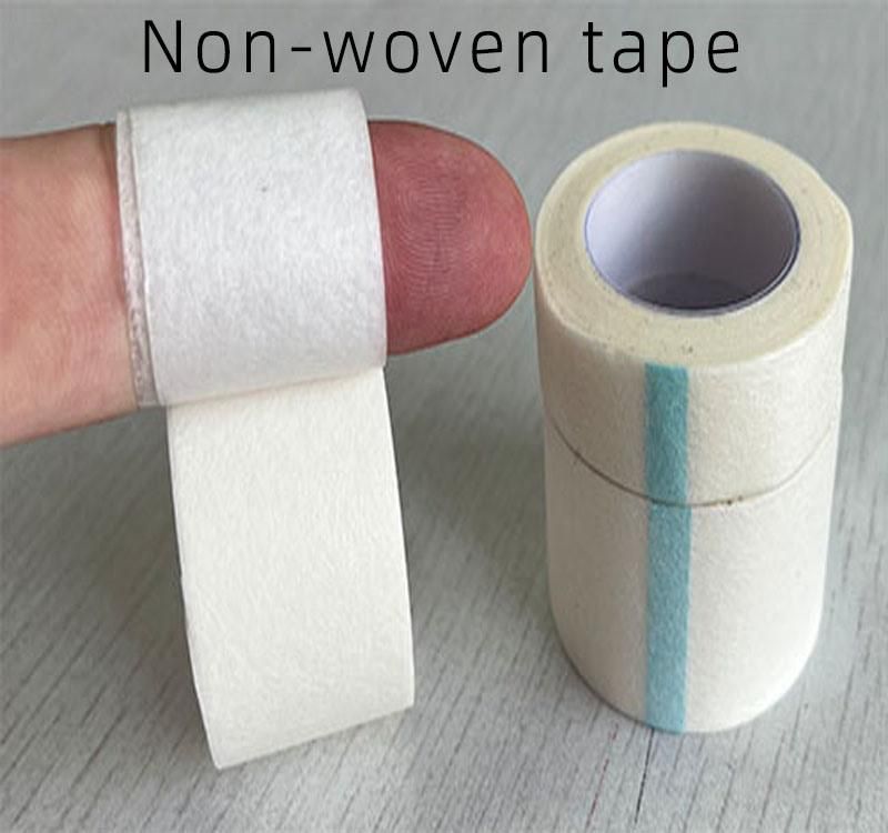 Microporous Medical Tape Adhesive Bandage, Hypoallergenic Self-Adhesive Roll, Paper Tape, PE Non-Woven Tape