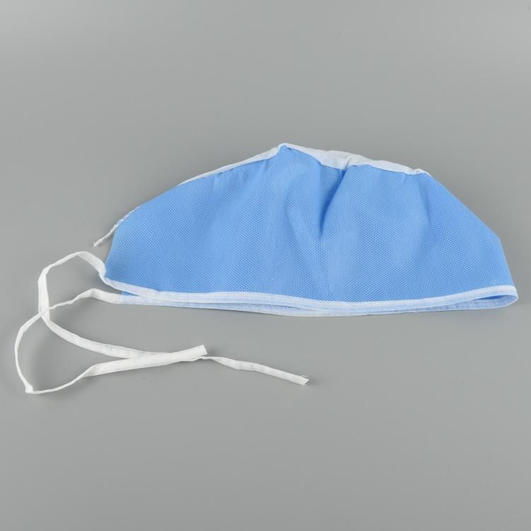 Disposable Scrub Cap Non-Woven Surgical Doctor Cap with Tie