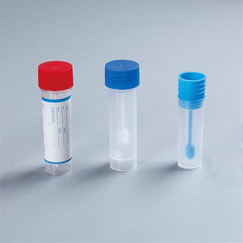 Stool Container with Spoon Disposable Test Use with Label Urine and Stool Container
