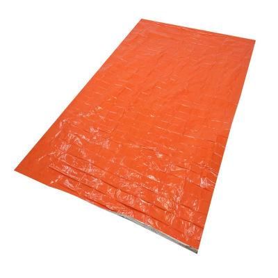 Wholesale Survival Kit Orange/Silver PE Emergency Blanket in Hiking Survival Kit