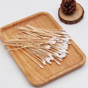 OEM Individual Package Disposable Medical Bamboo Stick Cotton Swab